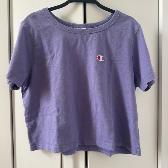 Champion Tops - Champion Heritage Athletic Apparel Women's Crop Top Purple
